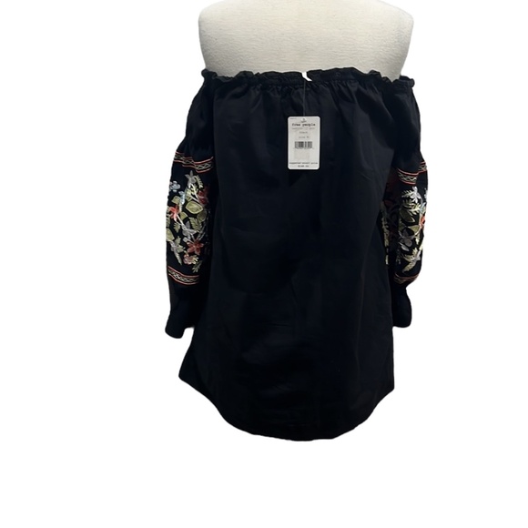 Free People Fleur du Jour Embroidered Mini Dress W/Pockets NWT Sz M (Ove… - Picture 6 of 7